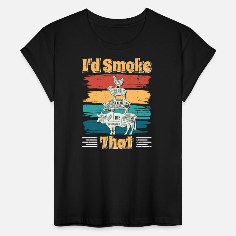 Barbecue I'D SMOKE THAT BBQ Party Meat Eater