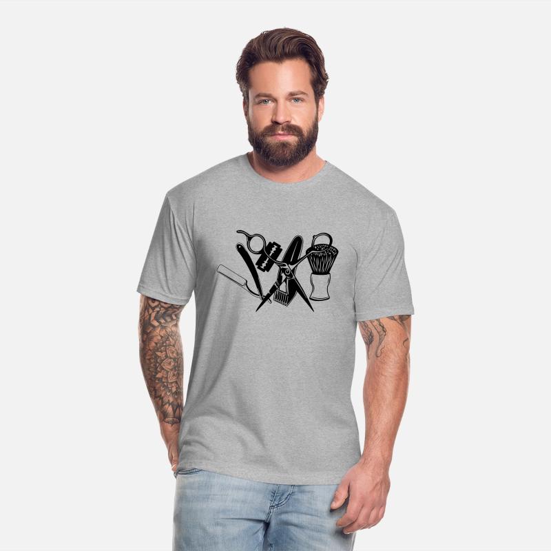 Barber attributes scissors razor, shaver, shaving