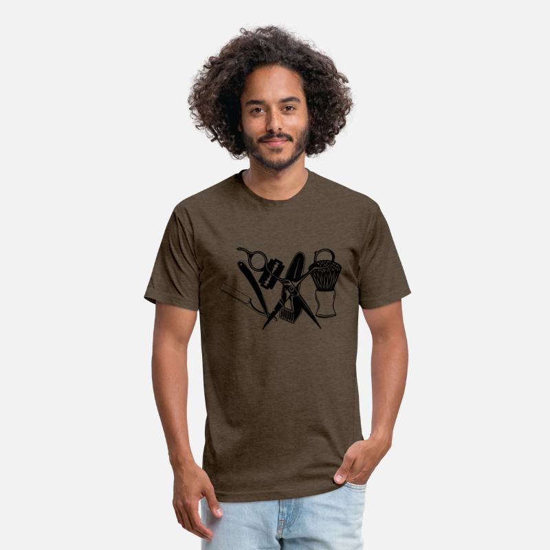 Barber attributes scissors razor, shaver, shaving