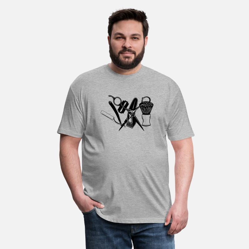 Barber attributes scissors razor, shaver, shaving