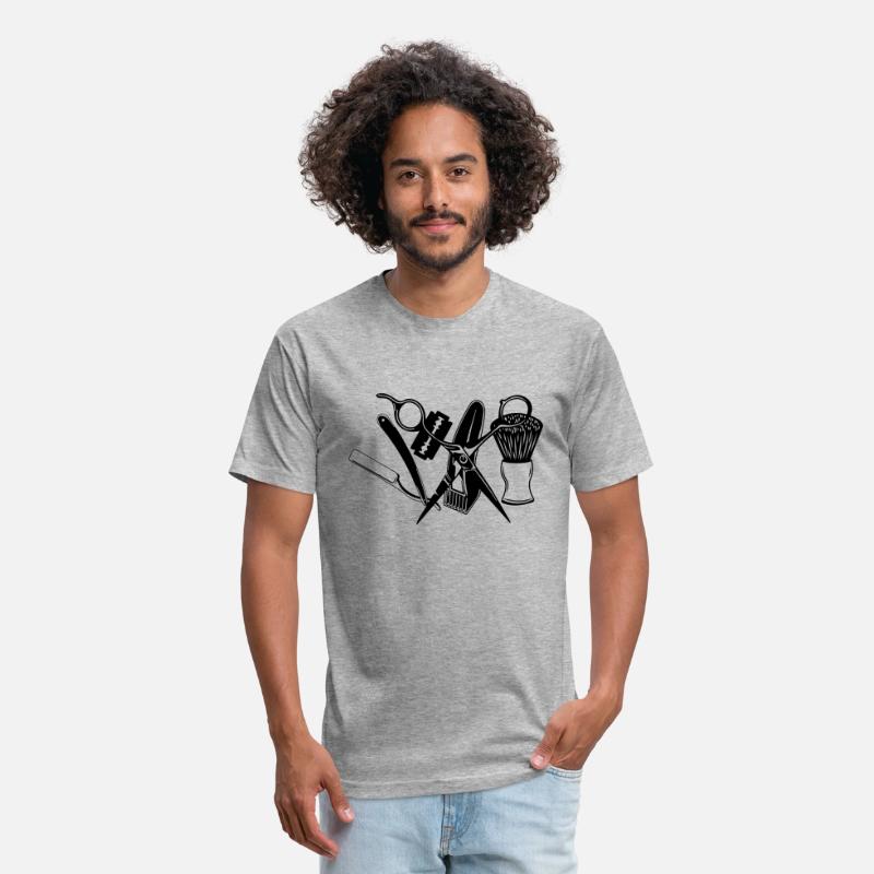 Barber attributes scissors razor, shaver, shaving