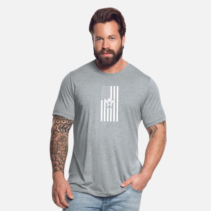 Baseball American Flag Crossed Bats Cool Sports Lo