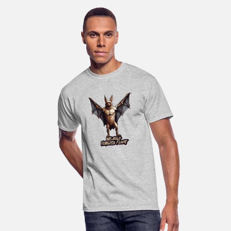 Bat Bold Fearless Flight T shirt Design