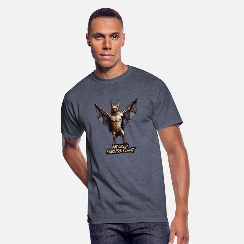 Bat Bold Fearless Flight T shirt Design
