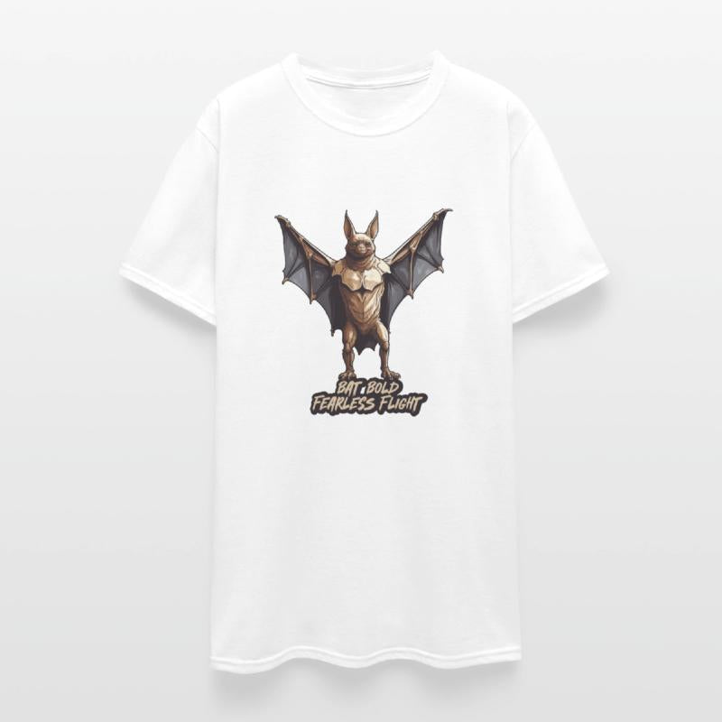 Bat Bold Fearless Flight T shirt Design