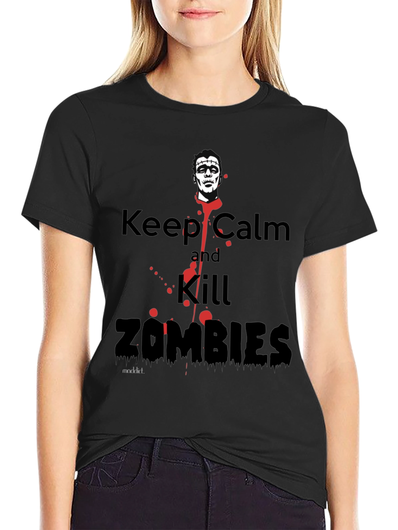Keep Calm and Kill Zombies Graphic Tee