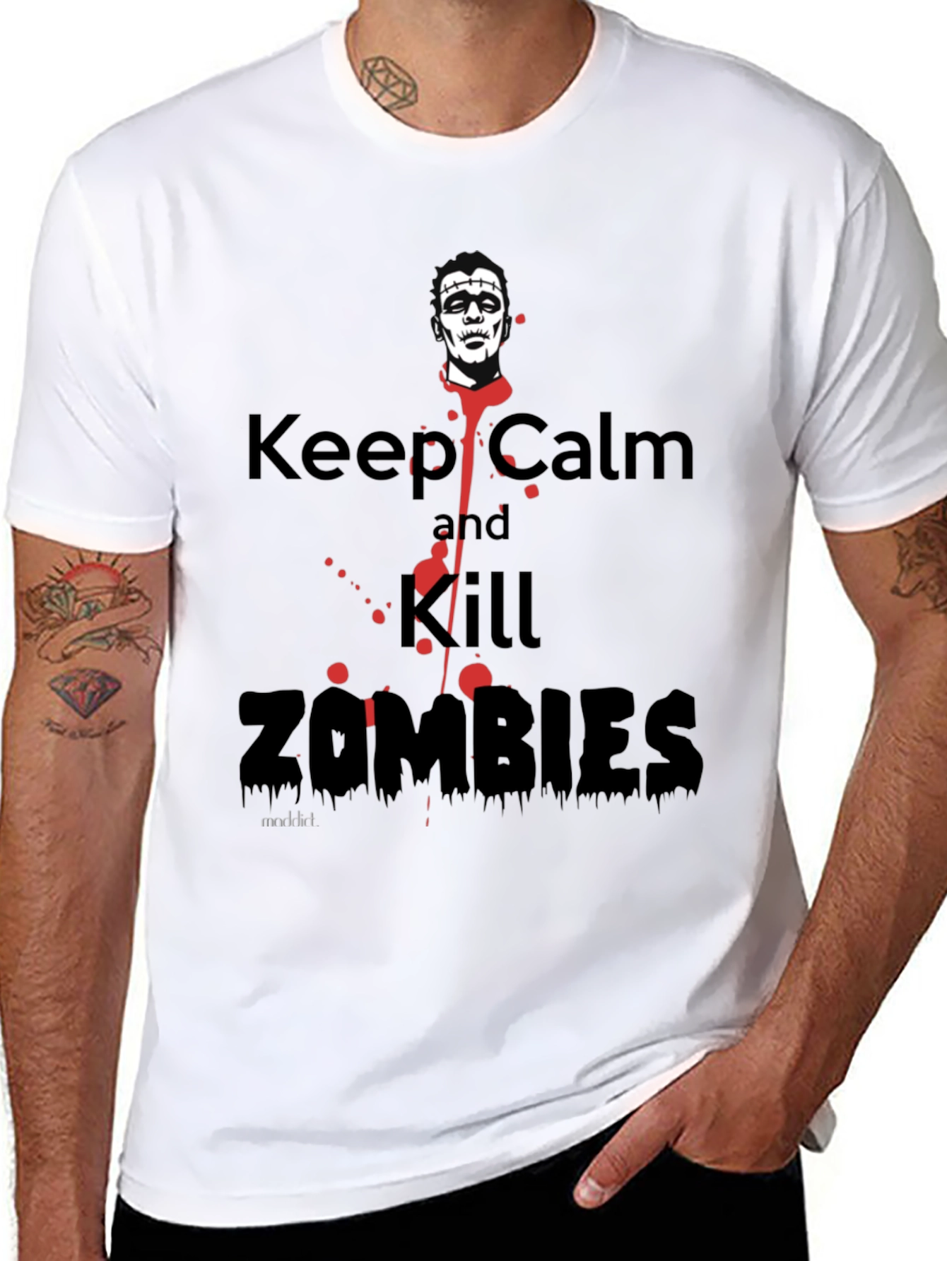 Keep Calm and Kill Zombies Graphic Tee