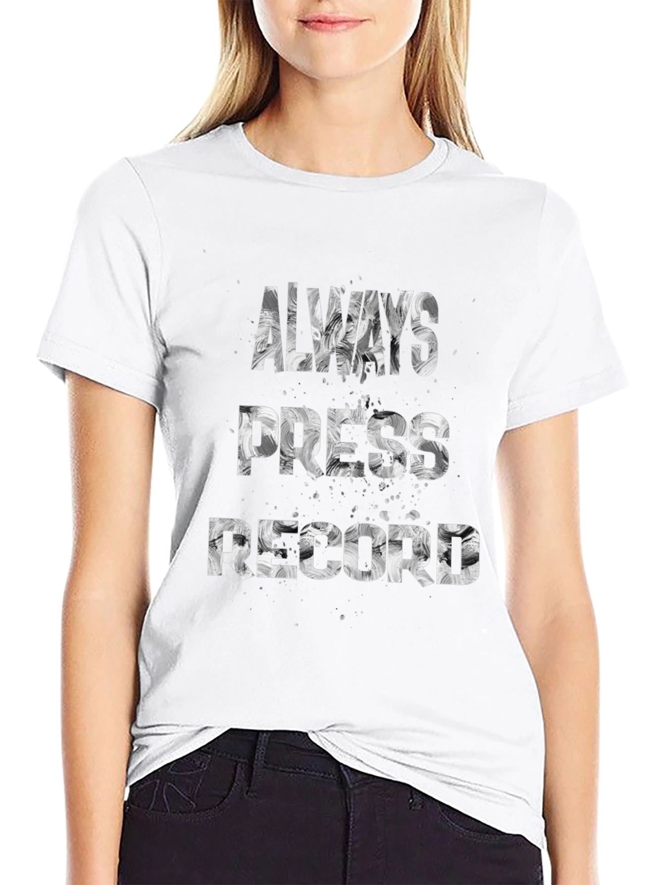 Always Press Record Graphic Tee