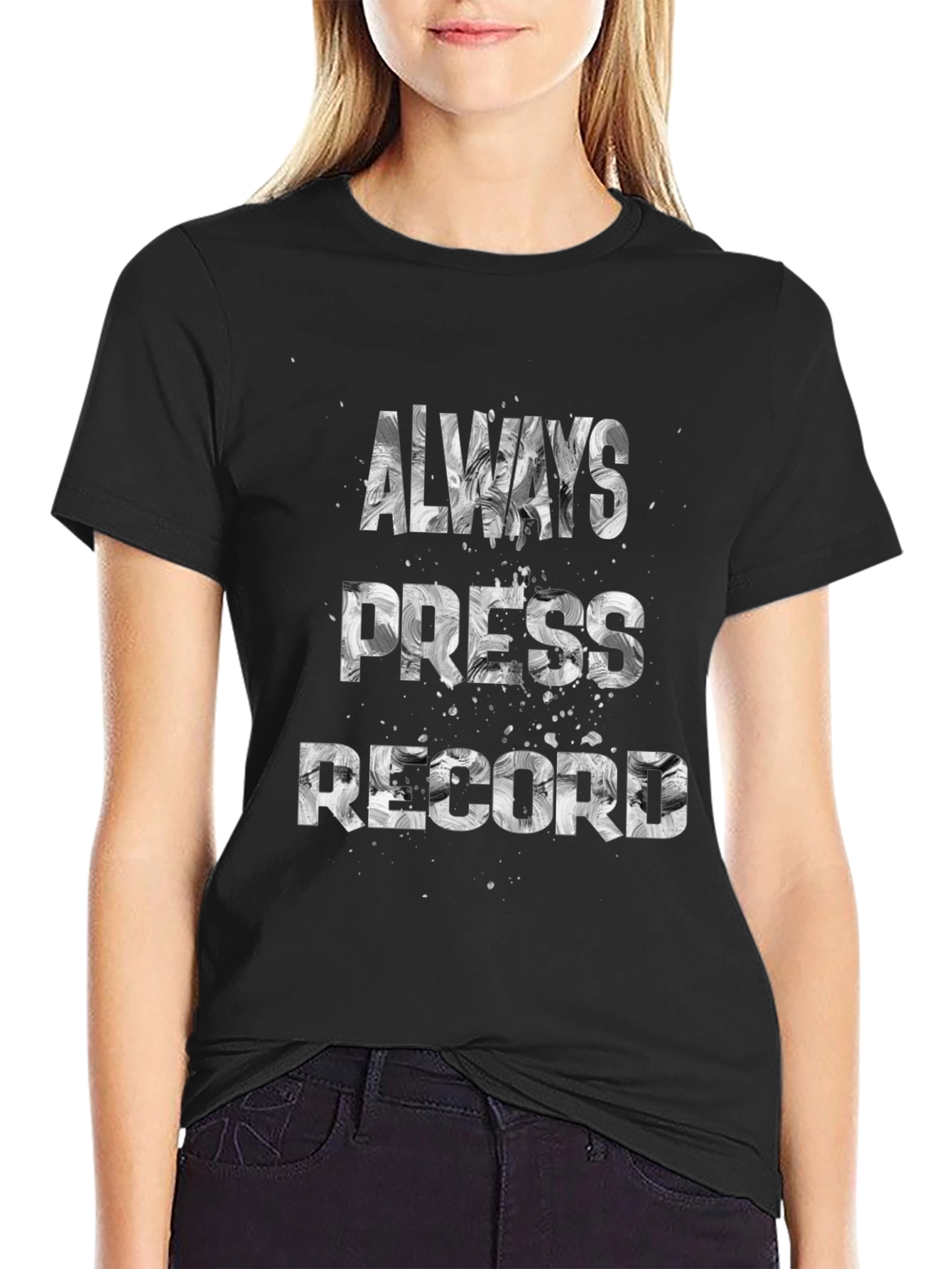 Always Press Record Graphic Tee