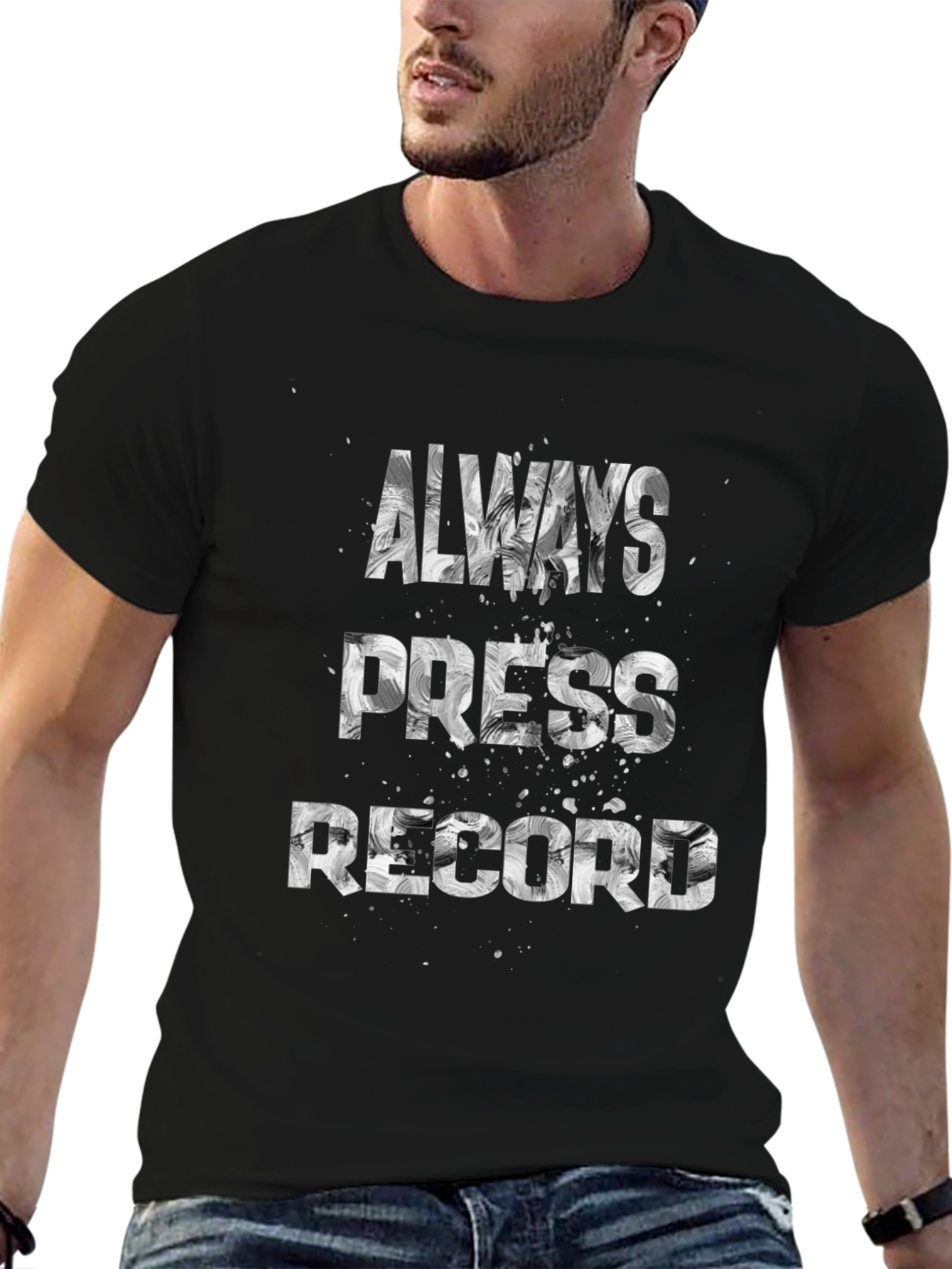 Always Press Record Graphic Tee