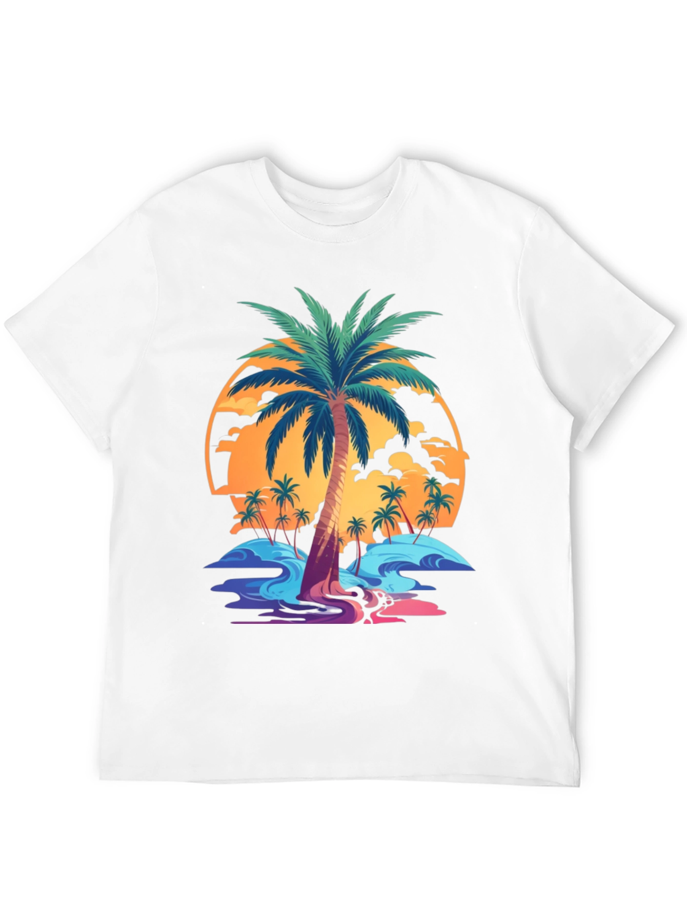 Tropical Palm Tree Graphic T-Shirt