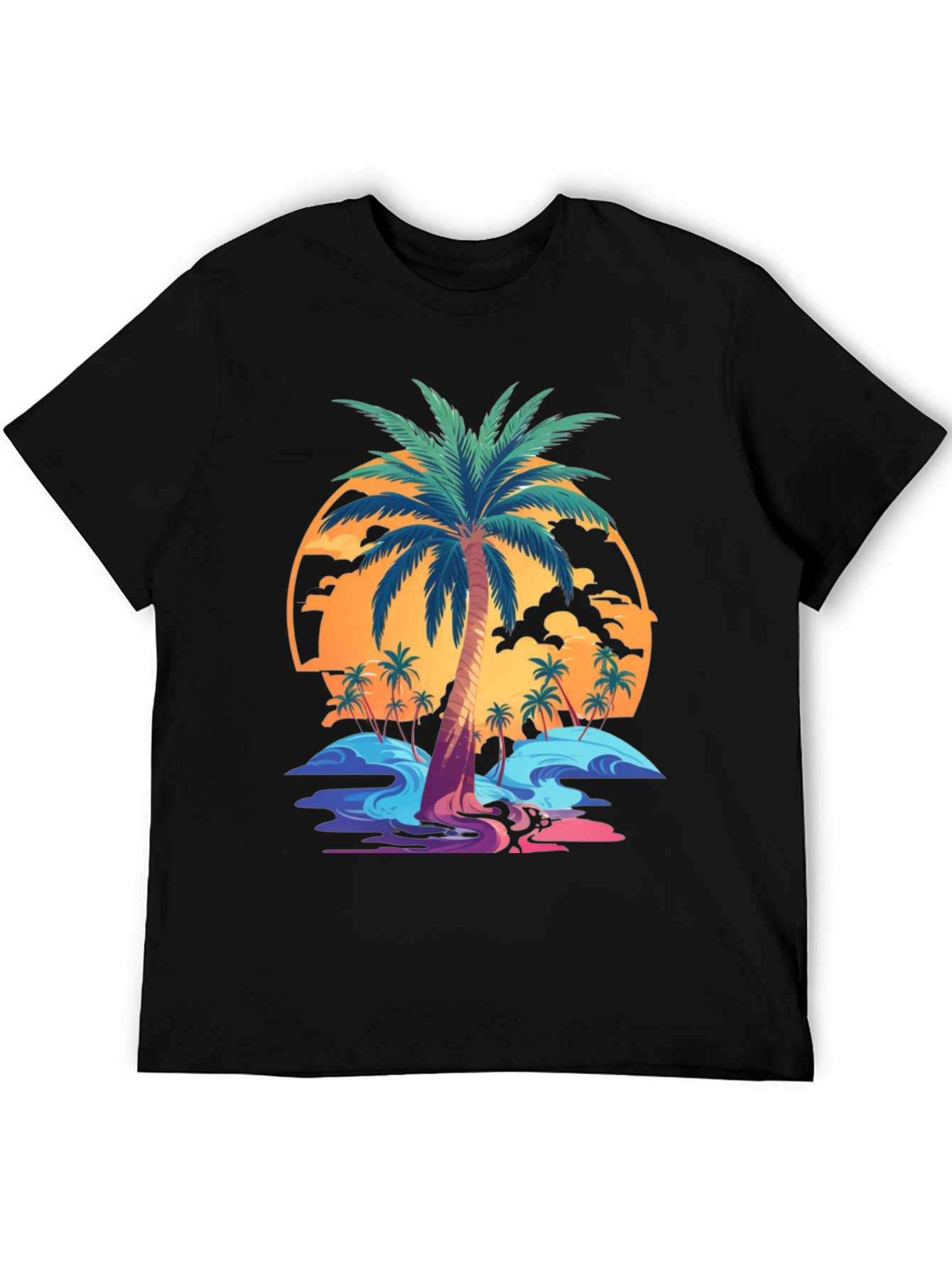 Tropical Palm Tree Graphic T-Shirt