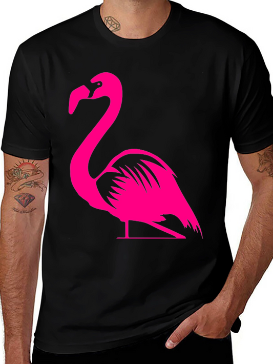 Flamingo Graphic Tee - Mens Black T-Shirt