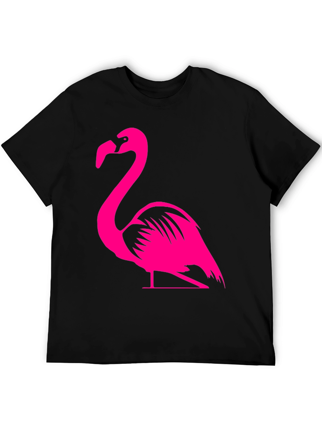 Flamingo Graphic Tee - Mens Black T-Shirt