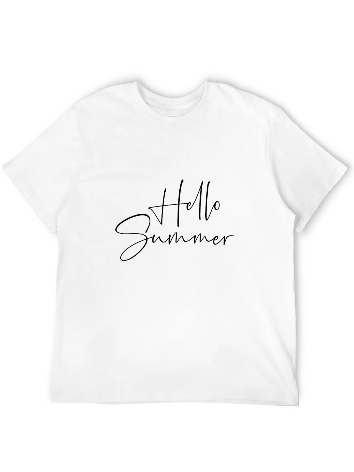 Hello Summer Black T-Shirt