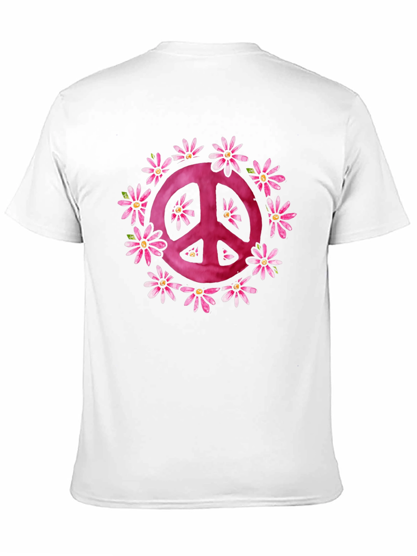 Peace Sign Flower Graphic T-Shirt