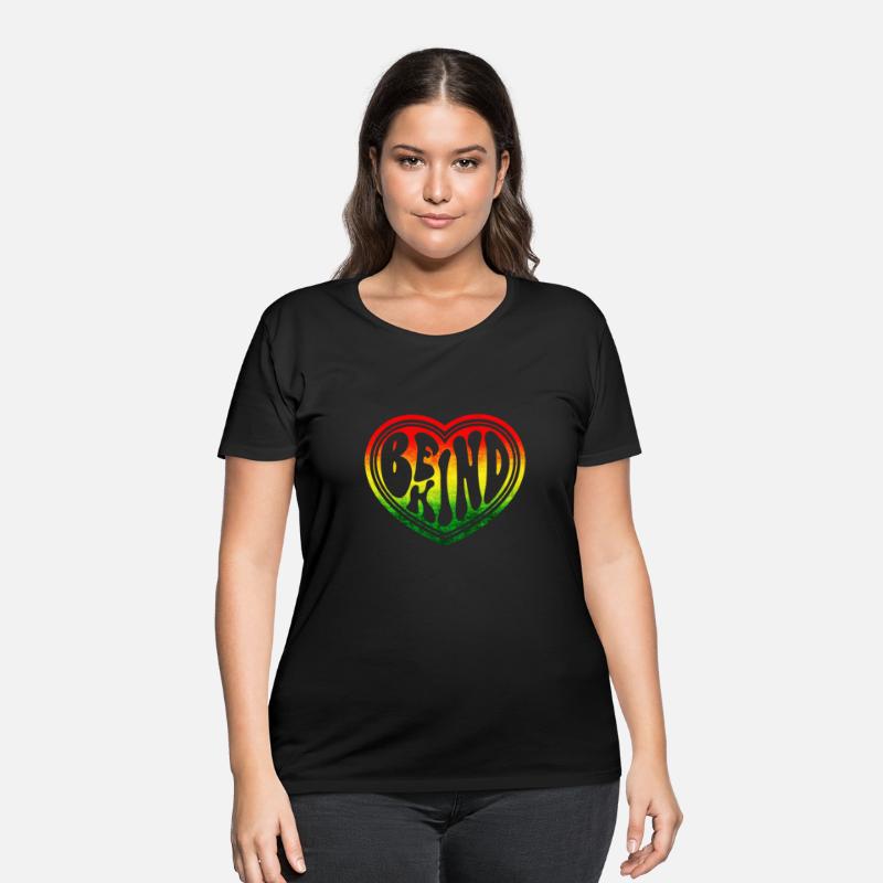 Be Kind Rasta Ombre Groovy Heart