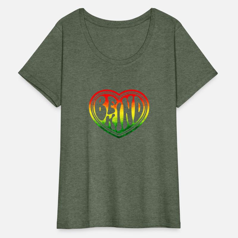 Be Kind Rasta Ombre Groovy Heart