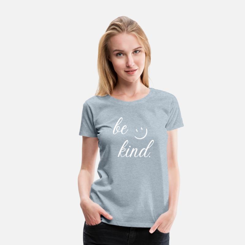 be kind simple typography with happy face