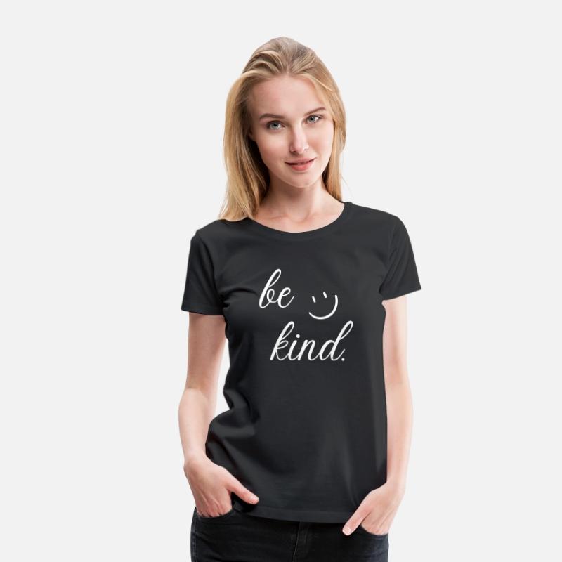 be kind simple typography with happy face