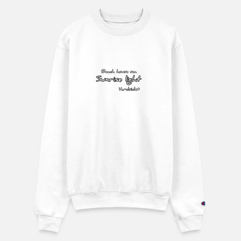 Beach house sea Sunrise light Yardside font