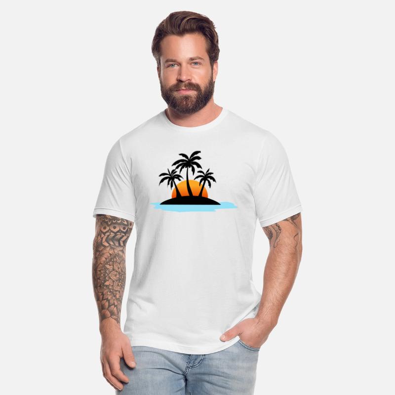 beach sunset vector illustration