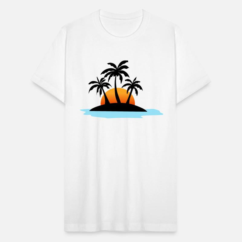 beach sunset vector illustration