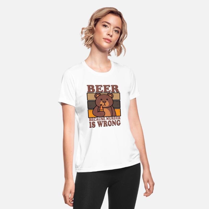 Bear Beer Lover Beer Drinking Beer Because Murder