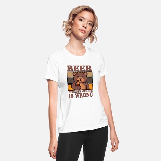 Bear Beer Lover Beer Drinking Beer Because Murder