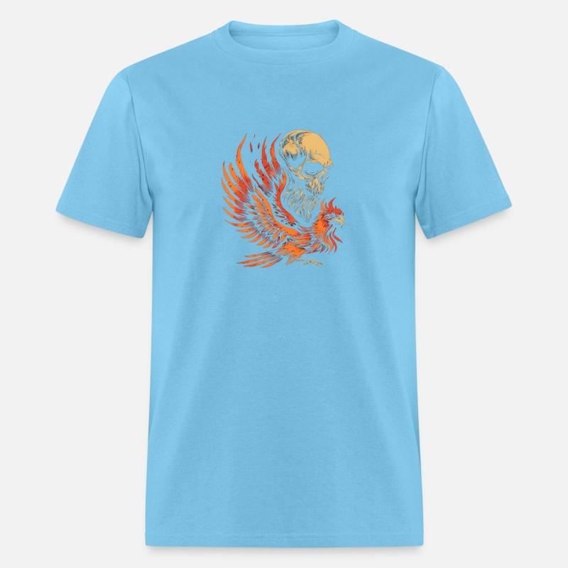 Bearded skull above Phoenix