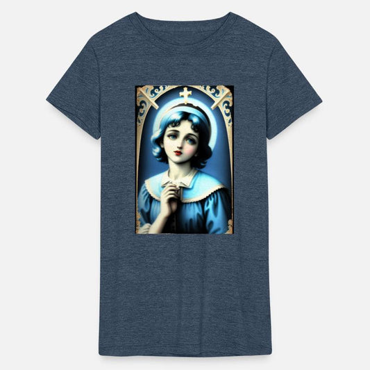 Beautiful Vintage Woman with a Cross