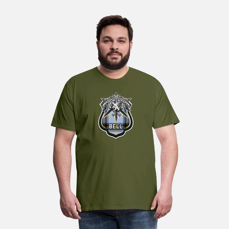 Bell Scottish Clan Family Tartan Lion Sword Name