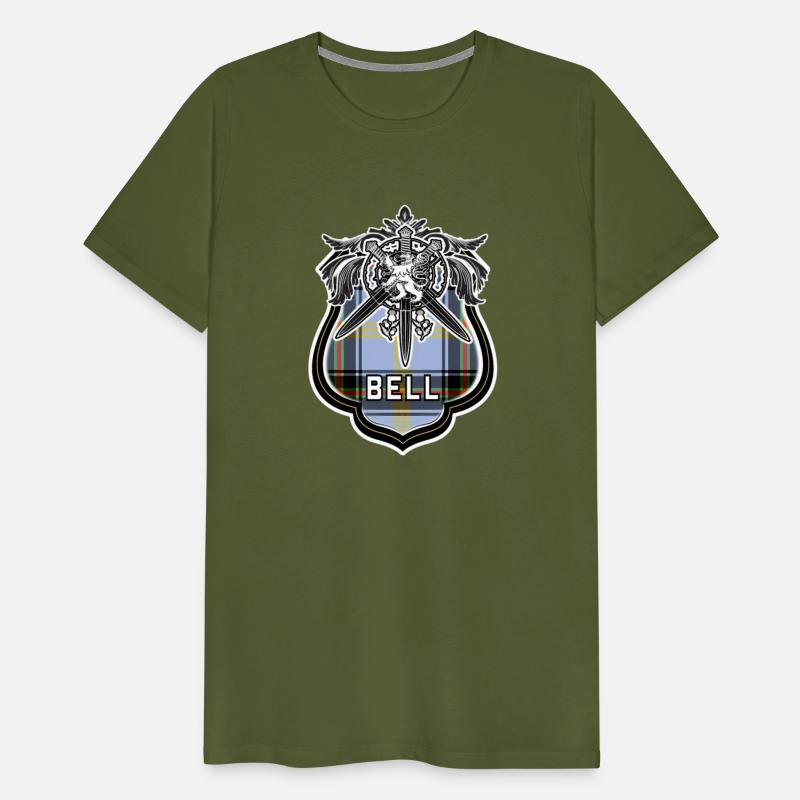 Bell Scottish Clan Family Tartan Lion Sword Name