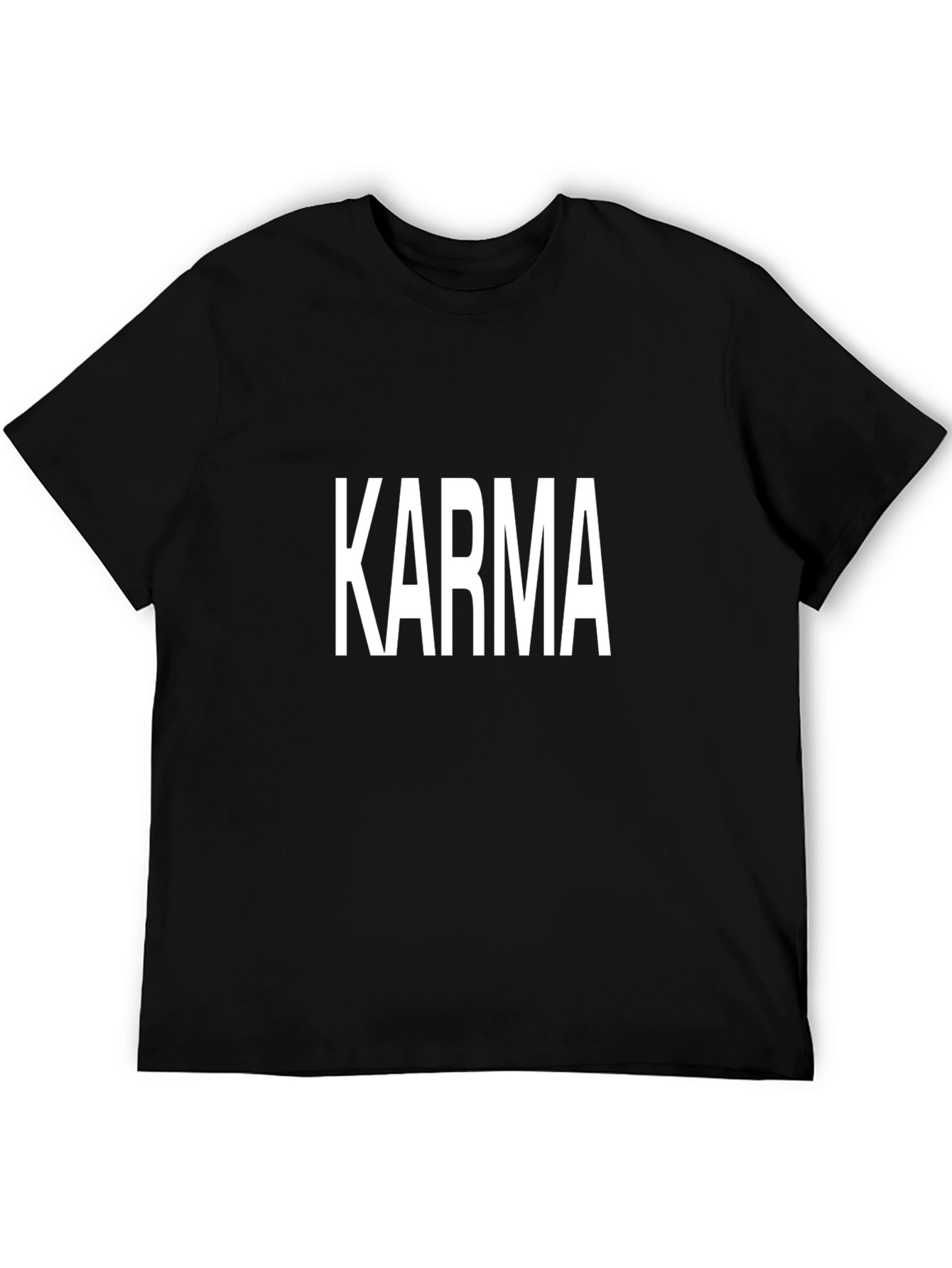 Karma Black T-Shirt - Bold Statement Tee