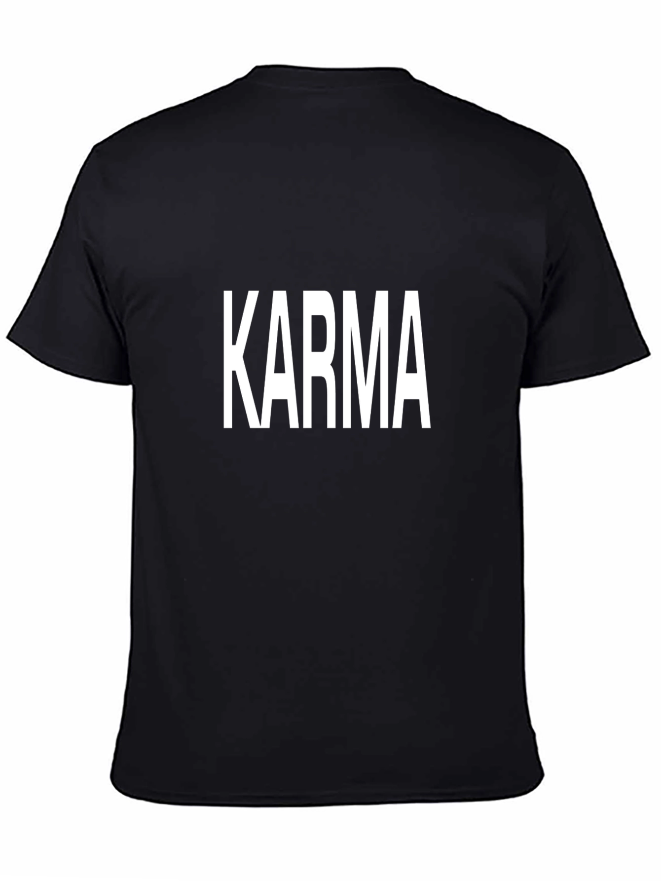 Karma Black T-Shirt - Bold Statement Tee