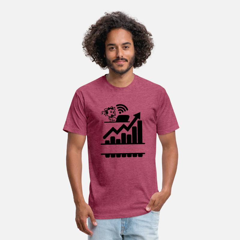 Better results graph girl woman on laptop