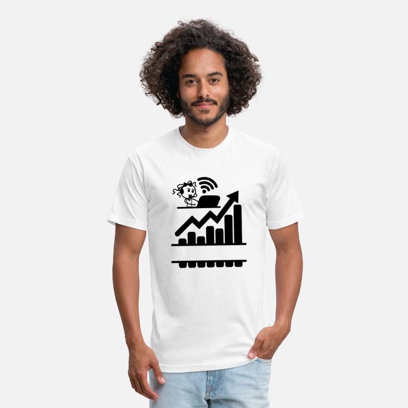 Better results graph girl woman on laptop