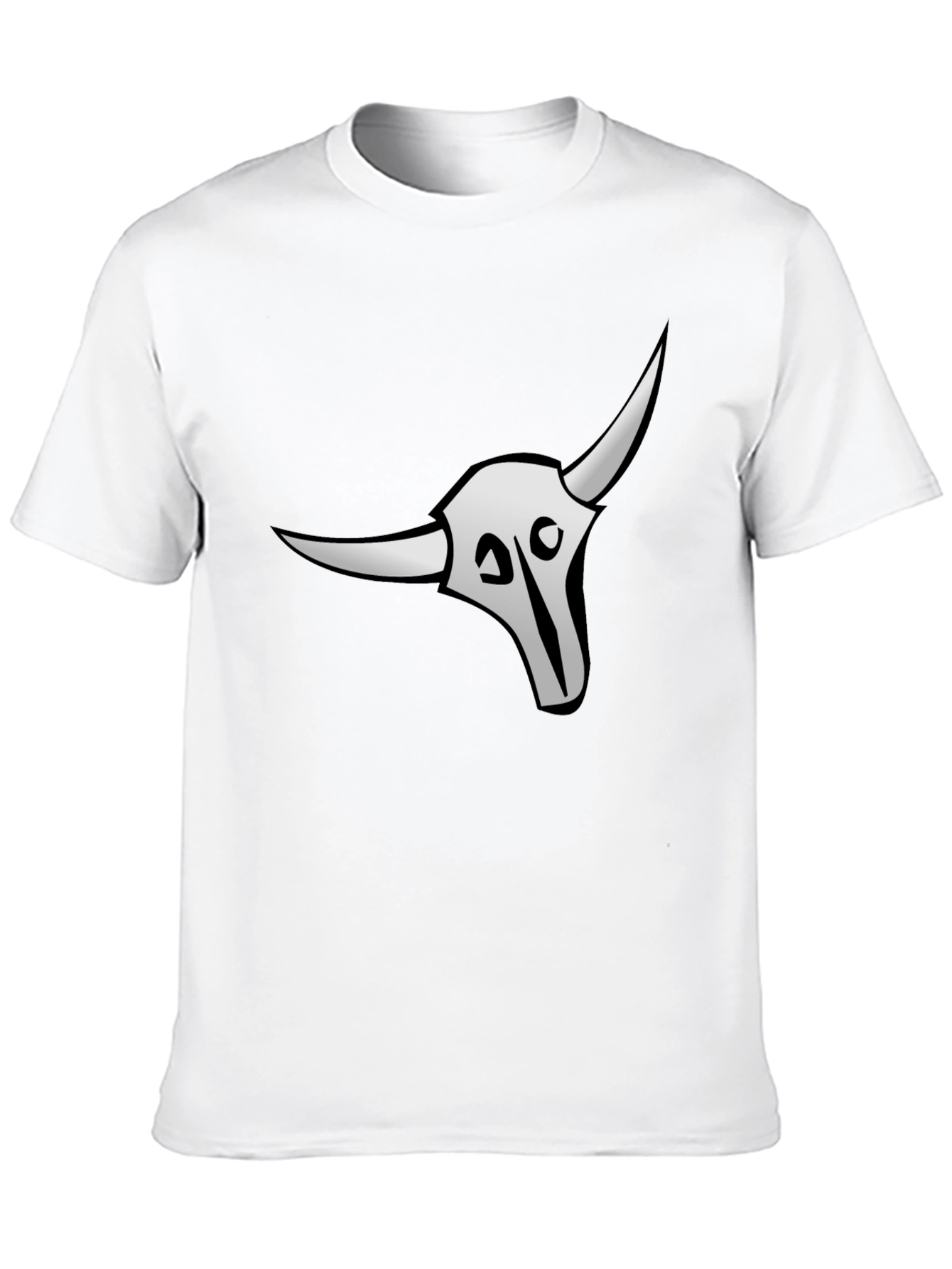 Skull Bull T-Shirt - Premium Black Cotton Tee