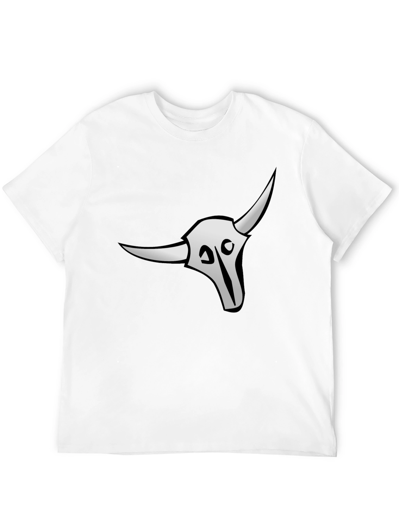 Skull Bull T-Shirt - Premium Black Cotton Tee
