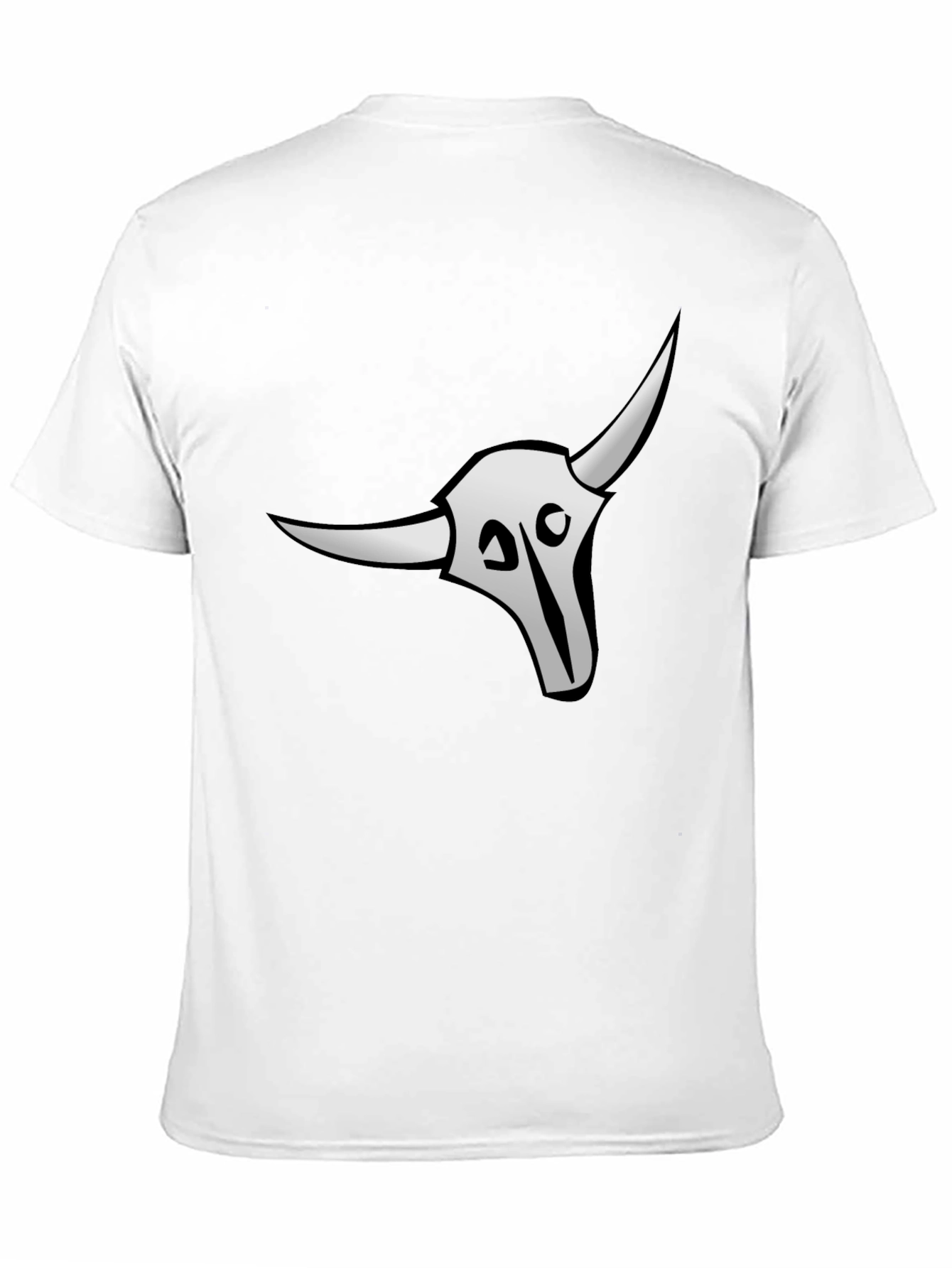 Skull Bull T-Shirt - Premium Black Cotton Tee