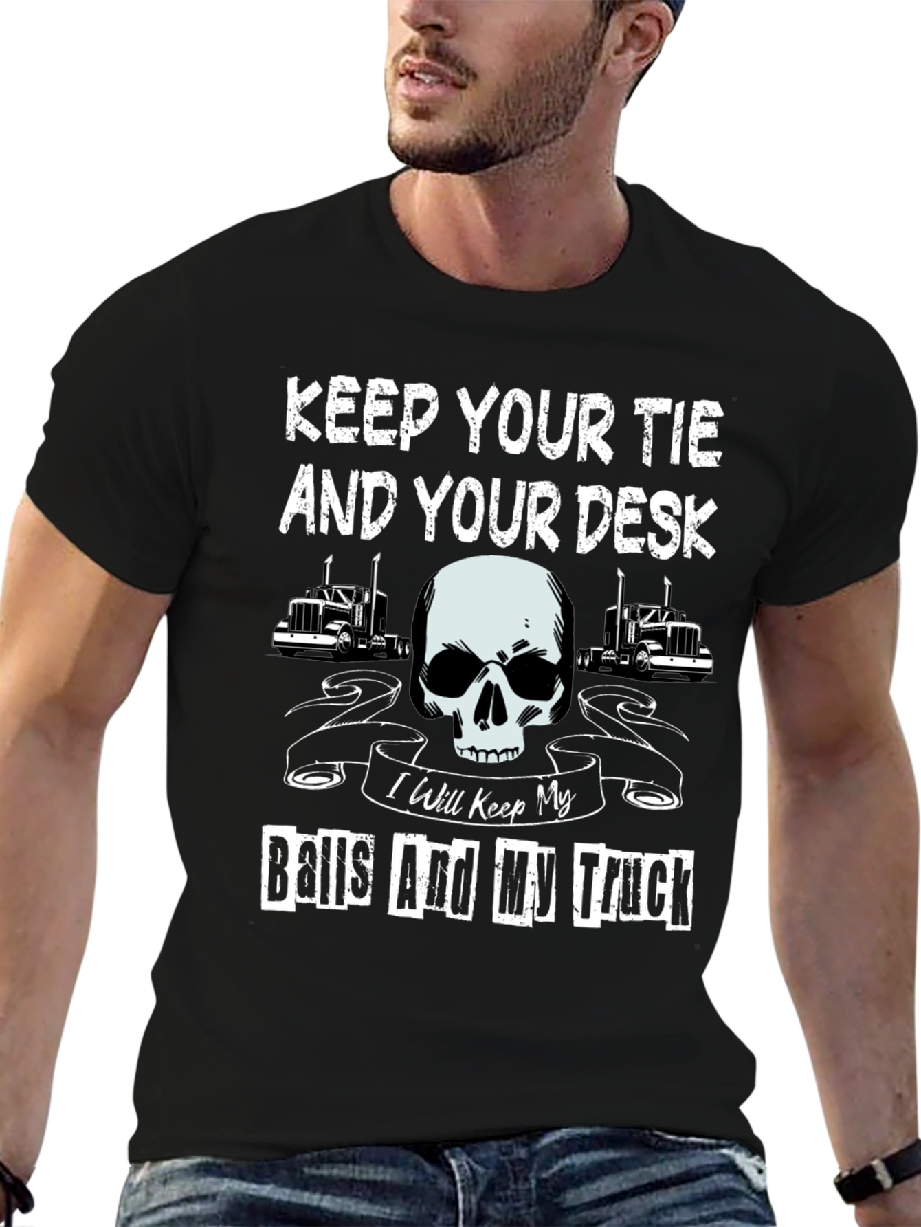 Keep Your Tie And Your Desk Trucker T-Shirt