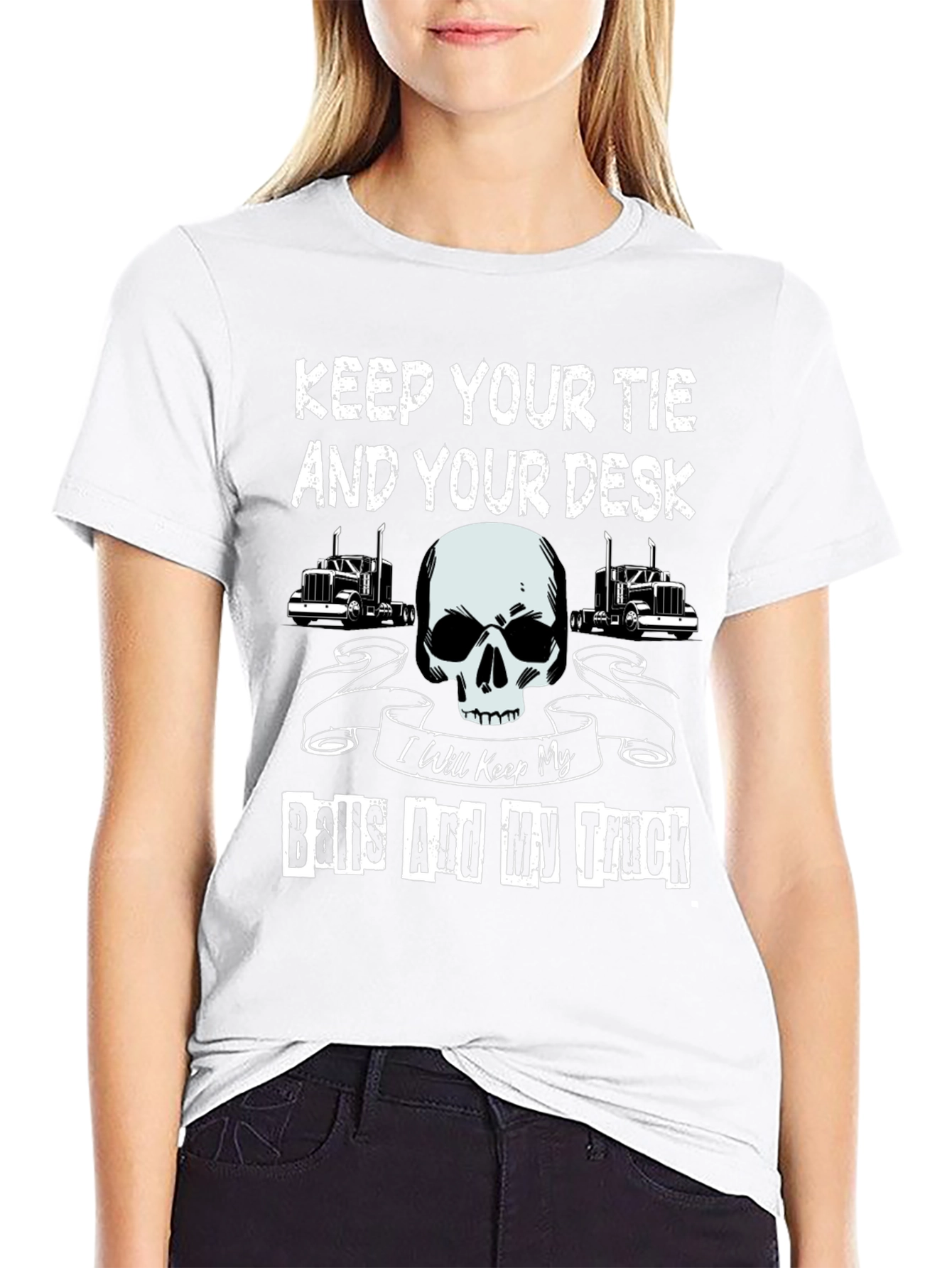 Keep Your Tie And Your Desk Trucker T-Shirt