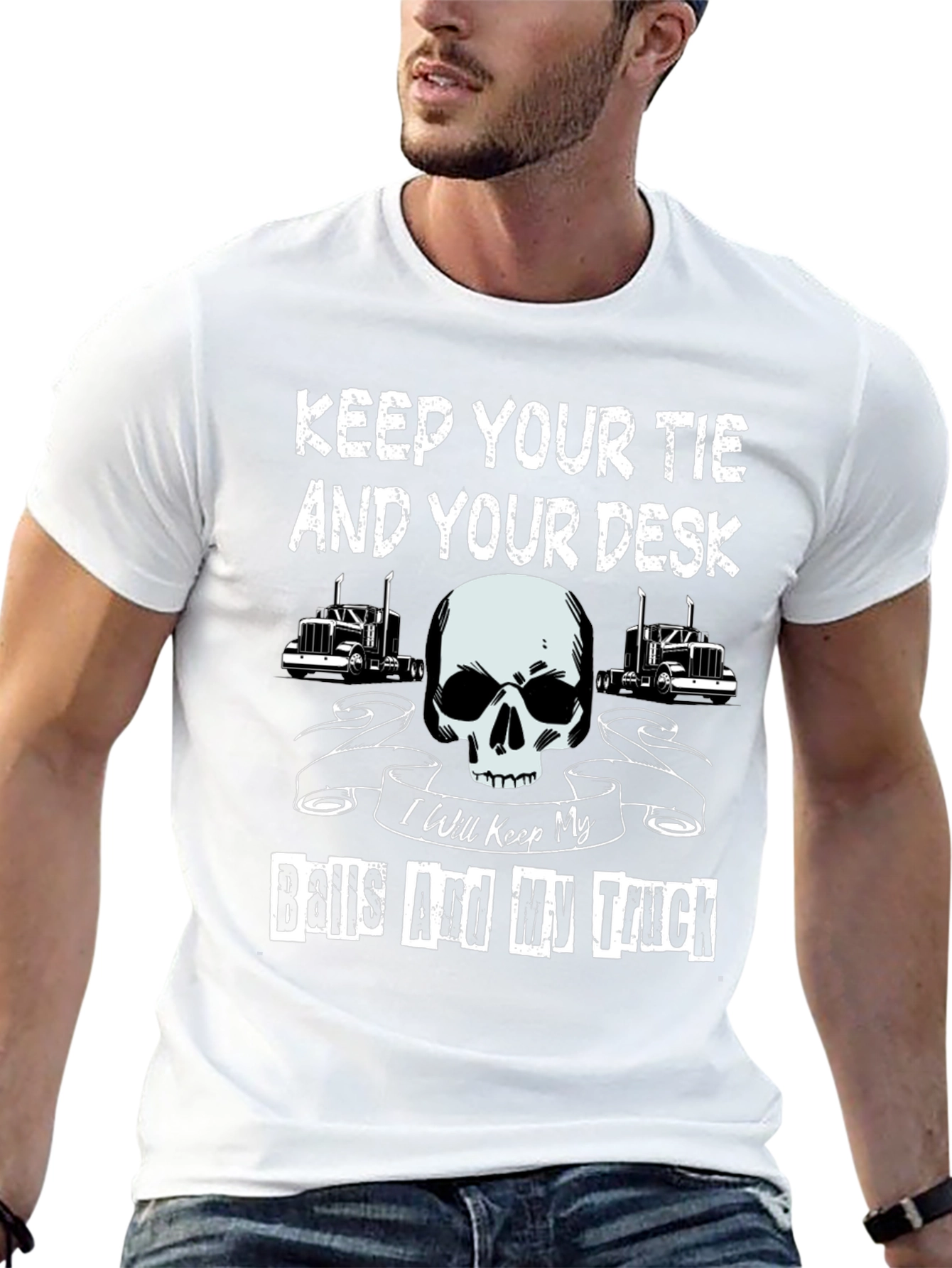 Keep Your Tie And Your Desk Trucker T-Shirt