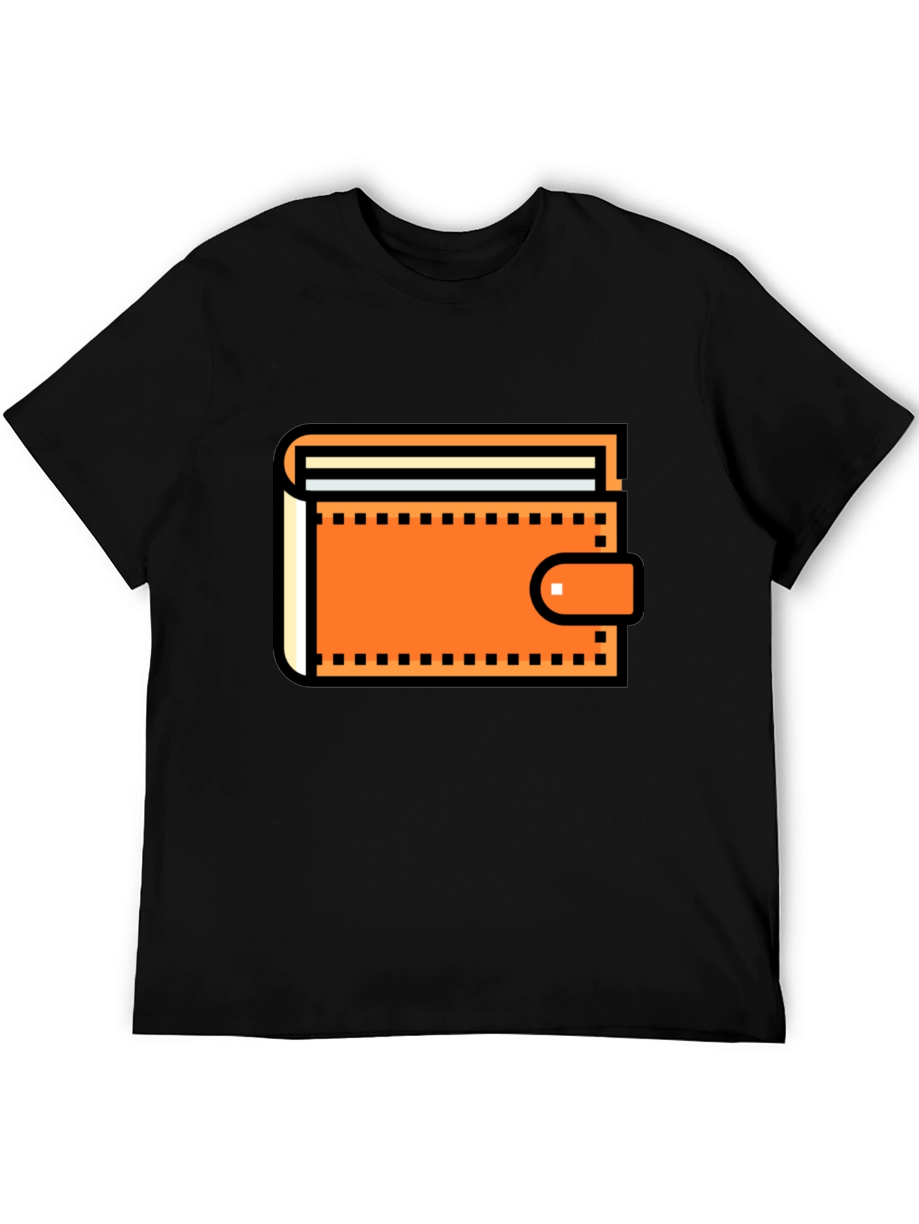 Wallet Graphic Black T-Shirt