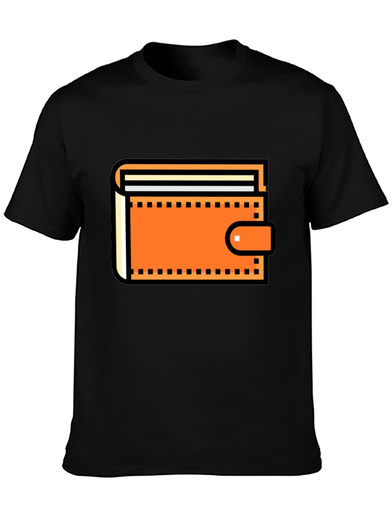 Wallet Graphic Black T-Shirt