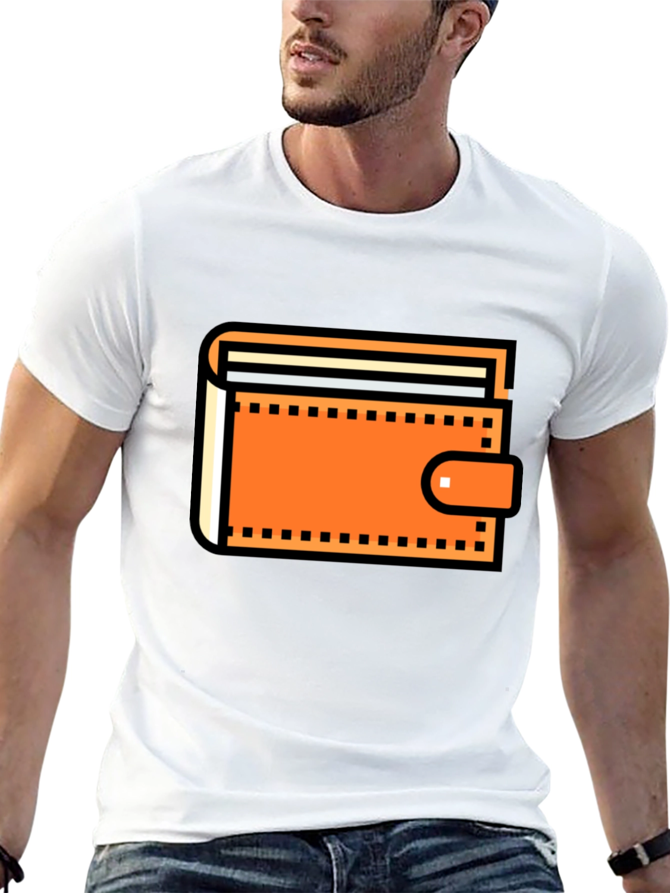 Wallet Graphic Black T-Shirt