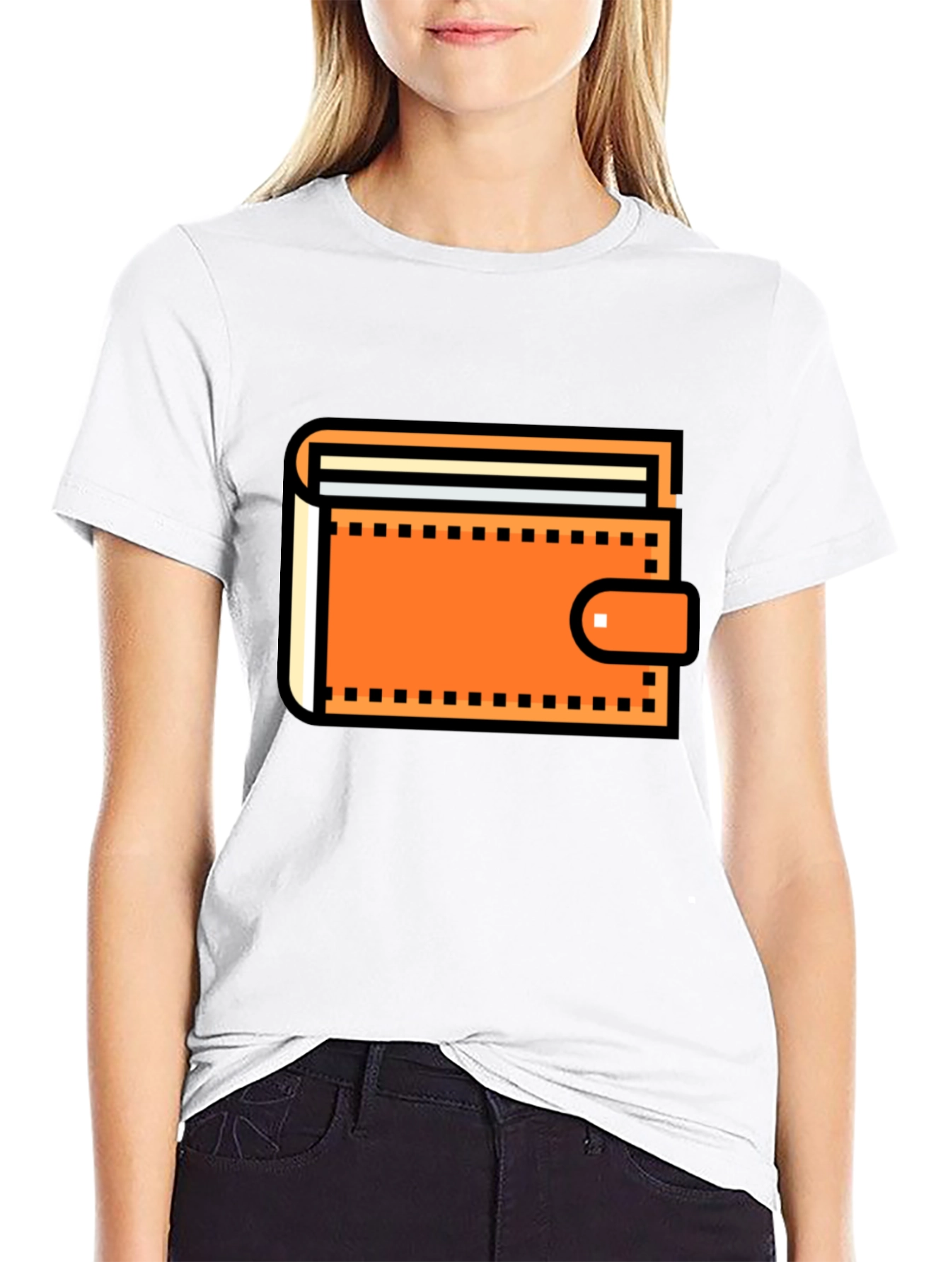 Wallet Graphic Black T-Shirt