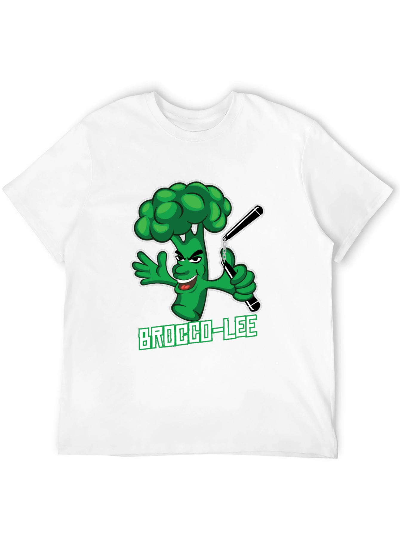 Brocco-Lee T-Shirt - Funny Broccoli Ninja Design