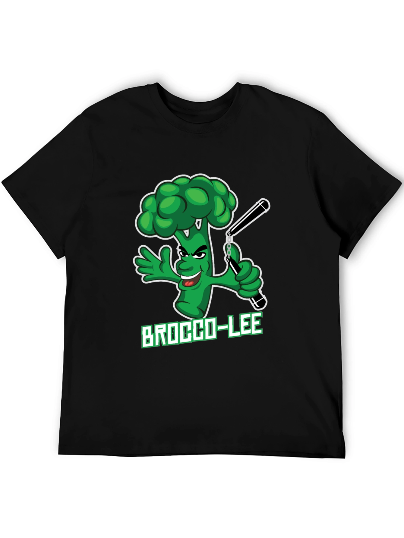Brocco-Lee T-Shirt - Funny Broccoli Ninja Design