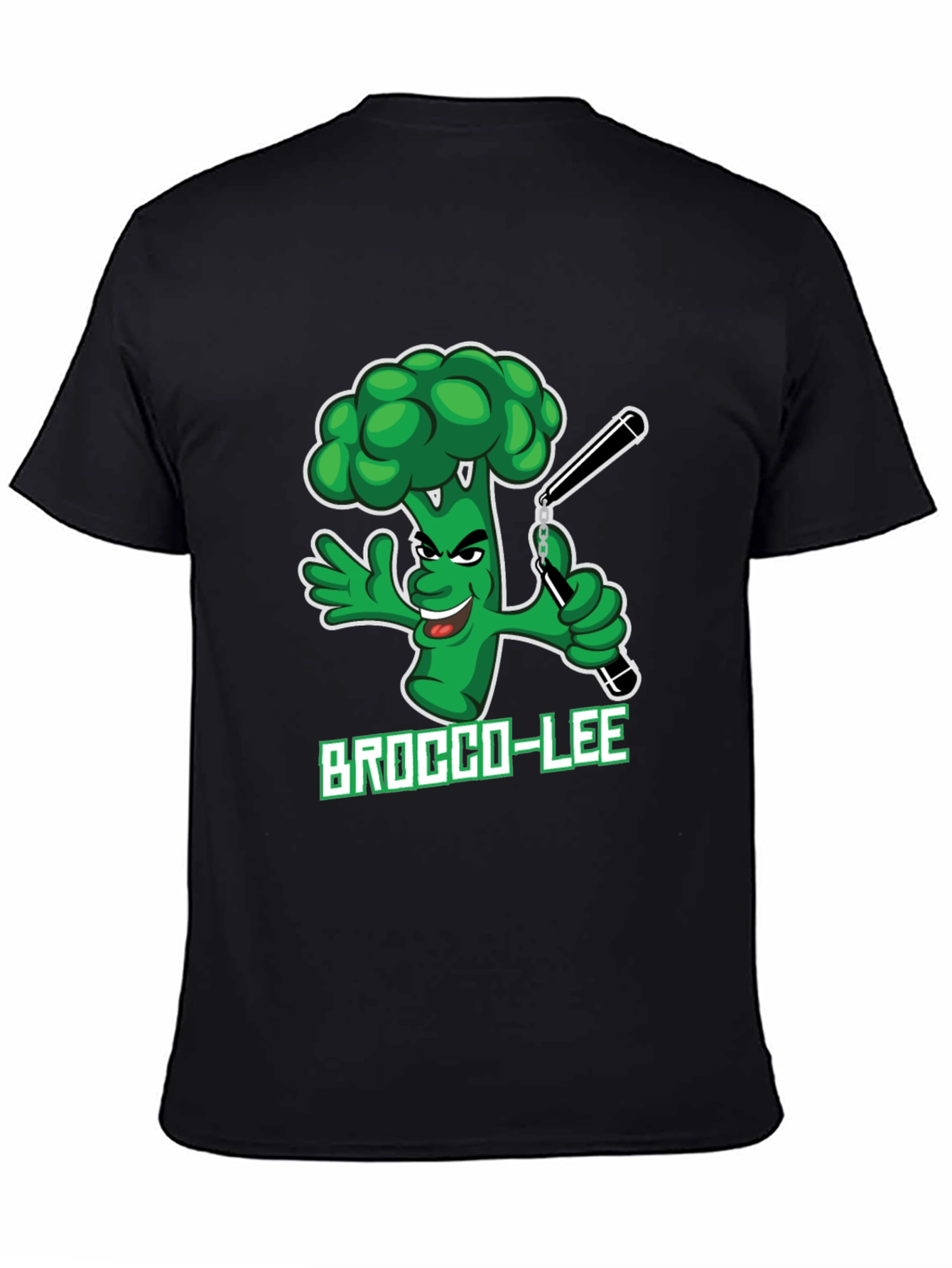 Brocco-Lee T-Shirt - Funny Broccoli Ninja Design